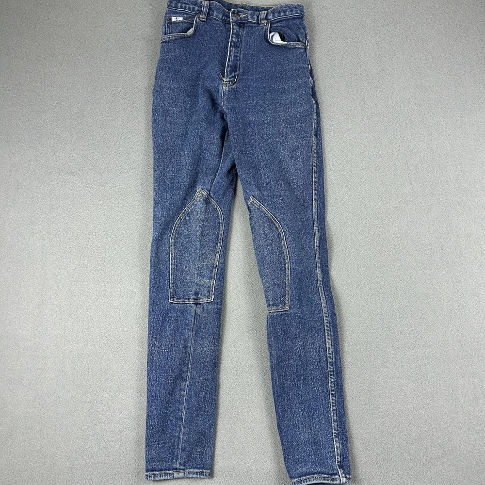 Vintage Miller's Riding Jeans Womens 30 Blue High Rise Equestrian Knee Patch 90s